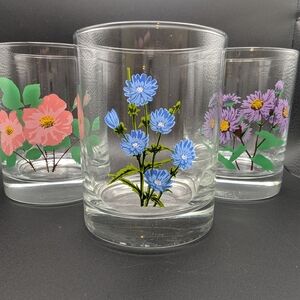 Portmerion Botanical Themed Whiskey Drinking Glasses (Set Of 3)